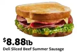 Fareway Deli Sliced Beef Summer Sausage offer