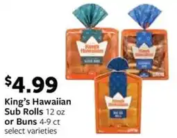 Fareway King's Hawaiian Sub Rolls offer