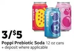 Fareway Poppi Prebiotic Soda offer
