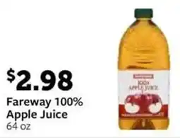Fareway Fareway 100% Apple Juice offer