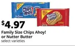 Fareway Family Size Chips Ahoy! or Nutter Butter offer