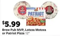 Fareway Brew Pub MVP, Lotzza Motzza or Patriot Pizza offer