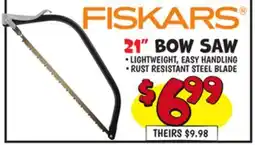 Ollie's FISKARS BOW SAW offer