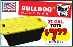 Ollie's BULLDOG HARDWARE 27 GAL. TOTE offer