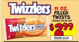 Ollie's Twizzlers 11 OZ. FILLED TWISTS offer