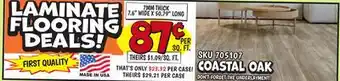 Ollie's LAMINATE FLOORING DEALS offer