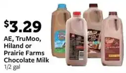 Fareway AE, TruMoo, Hiland or Prairie Farms Chocolate Milk offer
