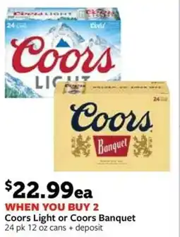 Fareway Coors Light or Coors Banquet offer