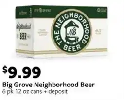 Fareway Big Grove Neighborhood Beer offer