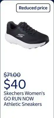 Walmart Skechers Women's GO RUN NOW - Calmut Comfort Athletic Sneakers offer