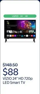 Walmart VIZIO 24 Class HD 720p LED Smart TV (NEW) VHD24M-08 offer