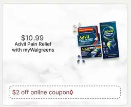 Walgreens Advil Pain Relief offer