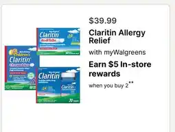 Walgreens Claritin Allergy Relief offer