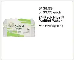 Walgreens Nice! Purified Water offer