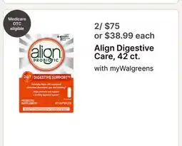 Walgreens Align Digestive Care, 42 ct offer