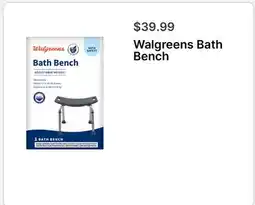 Walgreens Walgreens Bath Bench offer