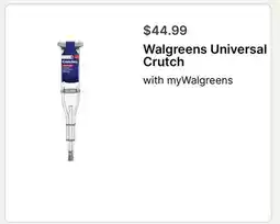 Walgreens Walgreens Universal Crutch offer