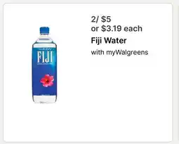 Walgreens Fiji Water offer