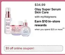 Walgreens Olay Super Serum Skin Care offer