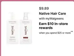 Walgreens Native Hair Care offer