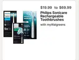 Walgreens Philips Sonicare Rechargeable Toothbrushes offer
