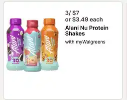 Walgreens Alani Nu Protein Shakes offer