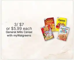 Walgreens General Mills Cereal offer