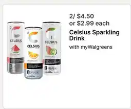 Walgreens Celsius Sparkling Drink offer