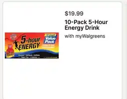 Walgreens 10-Pack 5-Hour Energy Drink offer