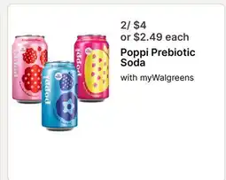 Walgreens Poppi Prebiotic Soda offer