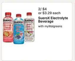 Walgreens SueroX Electrolyte Beverage offer