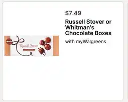 Walgreens Russell Stover or Whitman's Chocolate Boxes offer