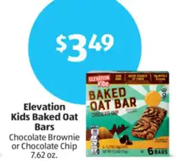 Aldi Elevation Kids Baked Oat Bars offer