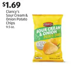 Aldi Clancy's Sour Cream & Onion Potato Chips offer
