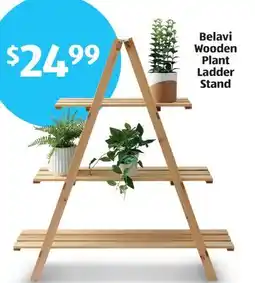 Aldi Belavi Wooden Plant Ladder Stand offer