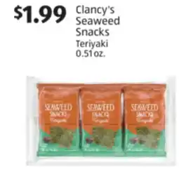 Aldi Clancy's Seaweed Snacks Teriyaki offer
