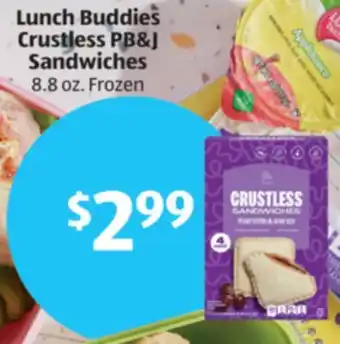 Aldi Lunch Buddies Crustless PB & J Sandwiches offer