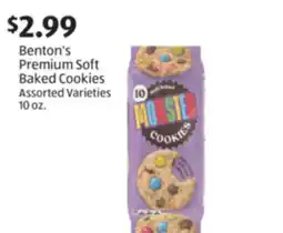 Aldi Benton's Premium Soft Baked Cookies offer