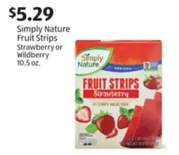 Aldi Simply Nature Fruit Strips offer