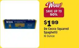 Grocery Outlet Cecco Squared Spaghetti offer