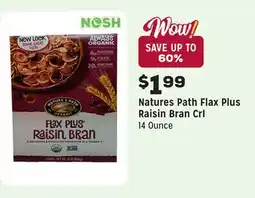 Grocery Outlet Flax Plus Raisin Bran Crl offer