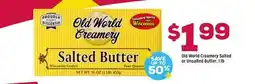 Grocery Outlet Old World Creamery Salted or Unsalted Butter, 1 lb offer