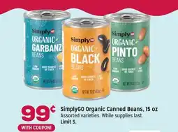 Grocery Outlet SimplyGO Organic Canned Beans offer