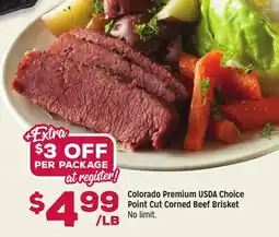 Grocery Outlet Colorado Premium USDA Choice Point Cut Corned Beef Brisket offer