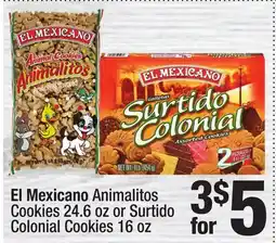 Super King Markets El Mexicano Animalitos Cookies 24.6 oz or Surtido Colonial Cookies 16 oz offer