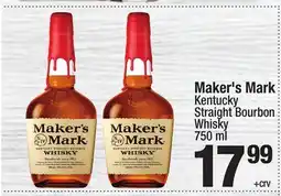 Super King Markets Maker's Mark Kentucky Straight Bourbon Whisky offer