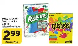 Albertsons Betty Crocker Fruit Snacks offer