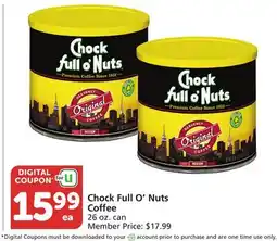 Albertsons Chock Full O'Nuts Coffee offer