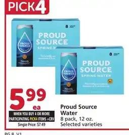 Albertsons Proud Source Water offer