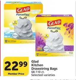 Albertsons Glad Kitchen Drawstring Bags offer
